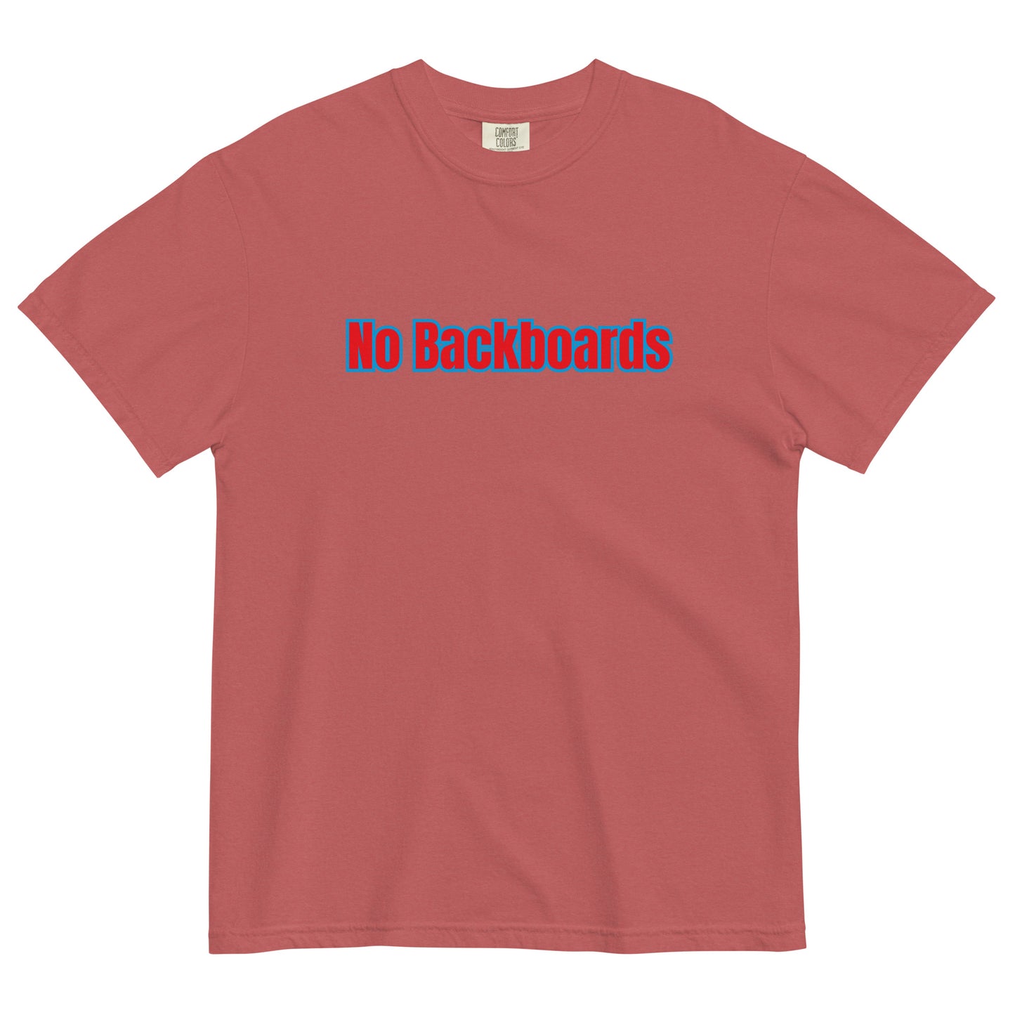 No Backboard Thick Ts - Red Blue Boarder