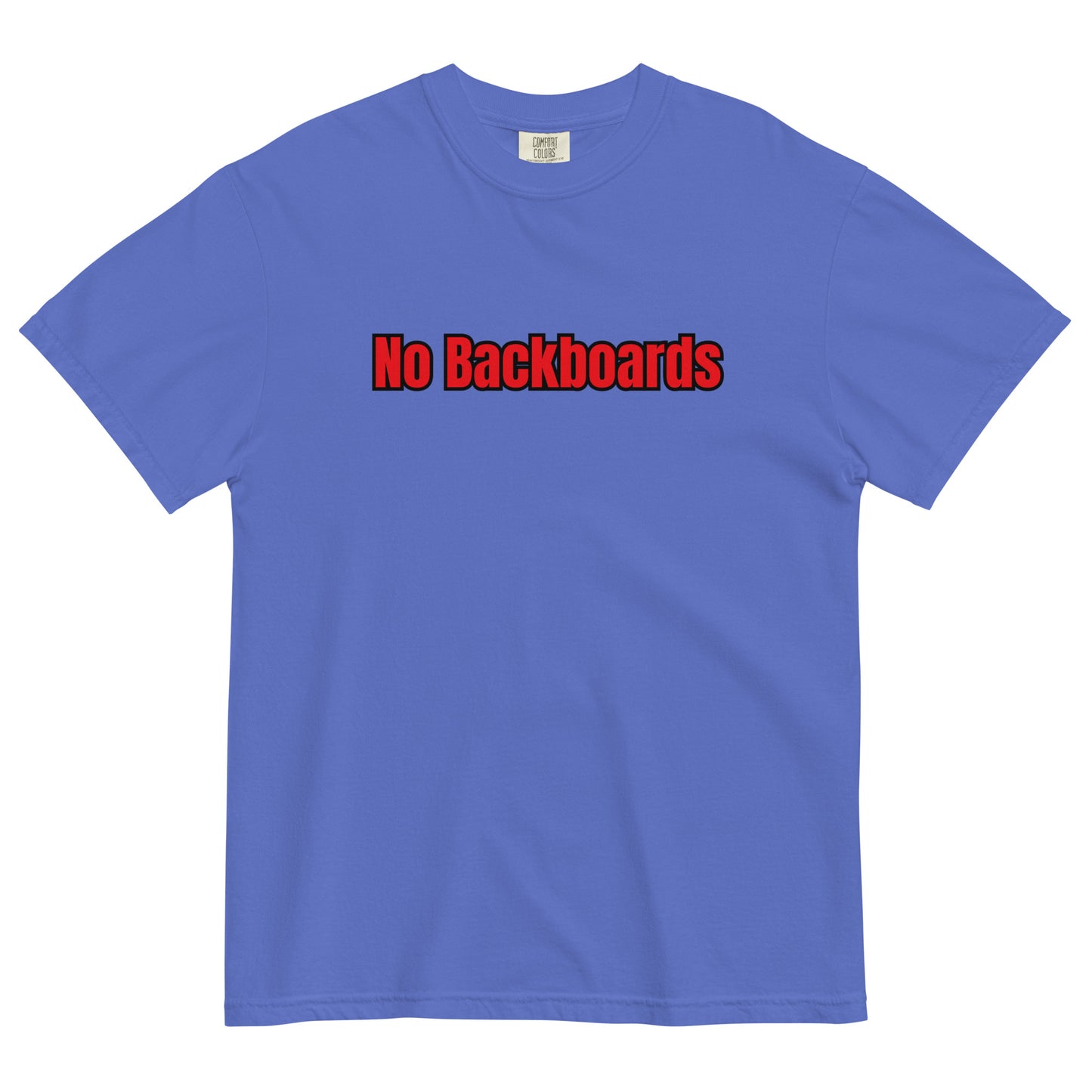 No Backboard Thick Ts - Red Black Boarder