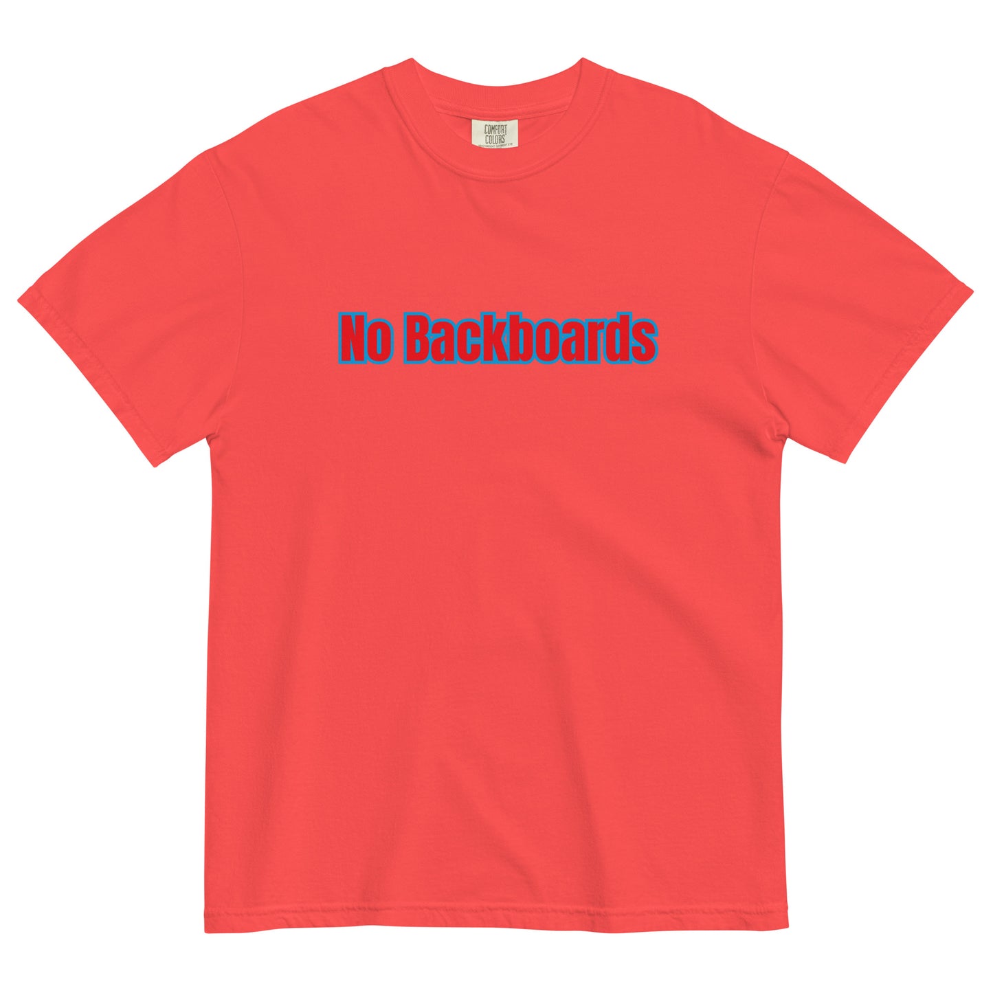 No Backboard Thick Ts - Red Blue Boarder