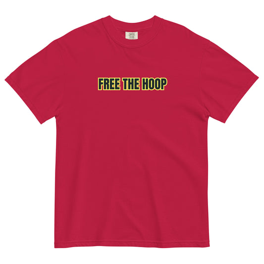 FREE THE HOOP - Thick T - Green Yellow Boarder