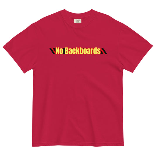 No Backboard Thick T - Black Red Racing Stripes