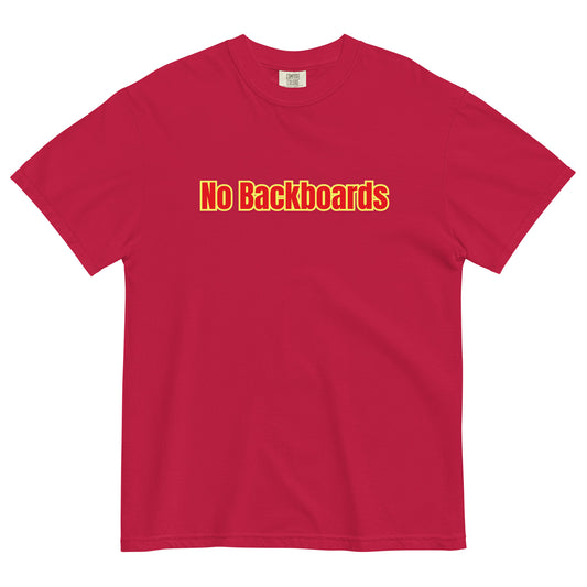 No Backboard Thick T - Red Yellow Boarder