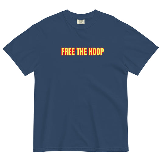 FREE THE HOOP - Thick T - Yellow Red Boarder