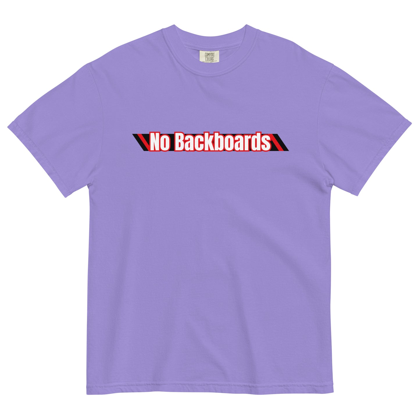 No Backboard Thick Ts - White Red Racing