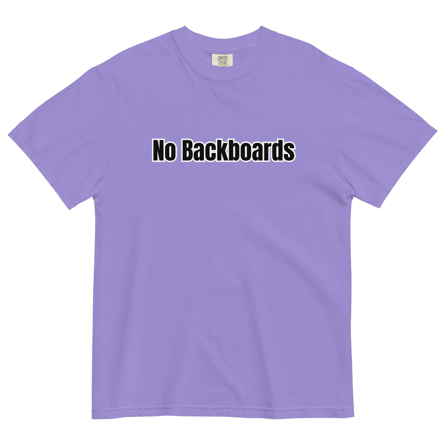 No Backboard Thick Ts - Black White Boarder