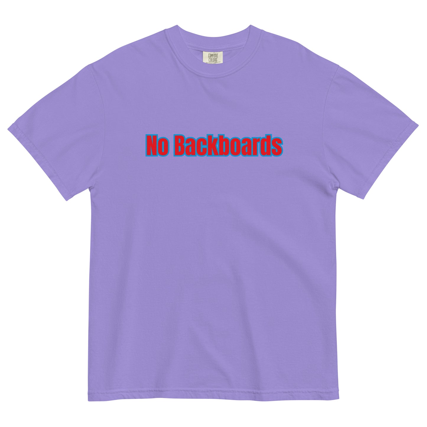 No Backboard Thick Ts - Red Blue Boarder