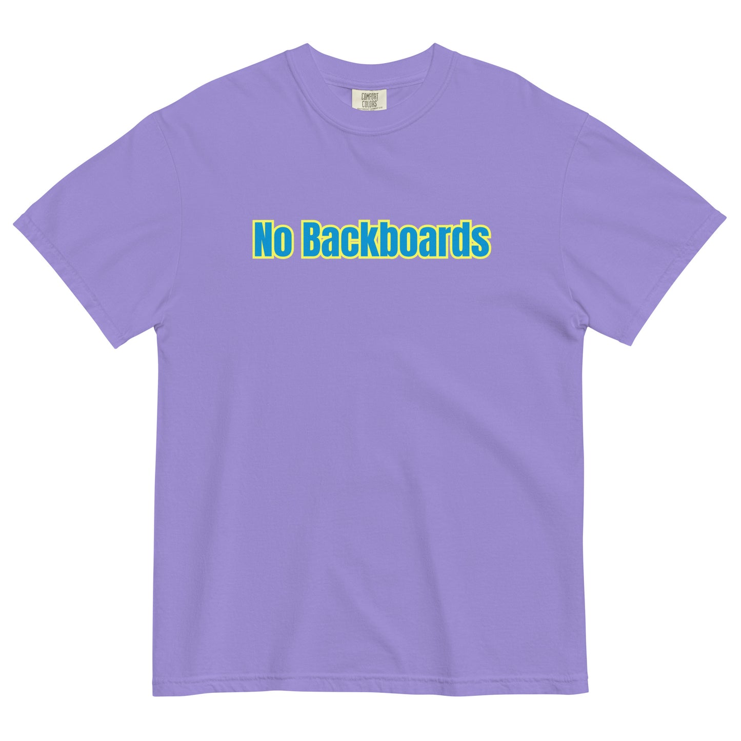 No Backboard Thick Ts - Blue Yellow Boarder