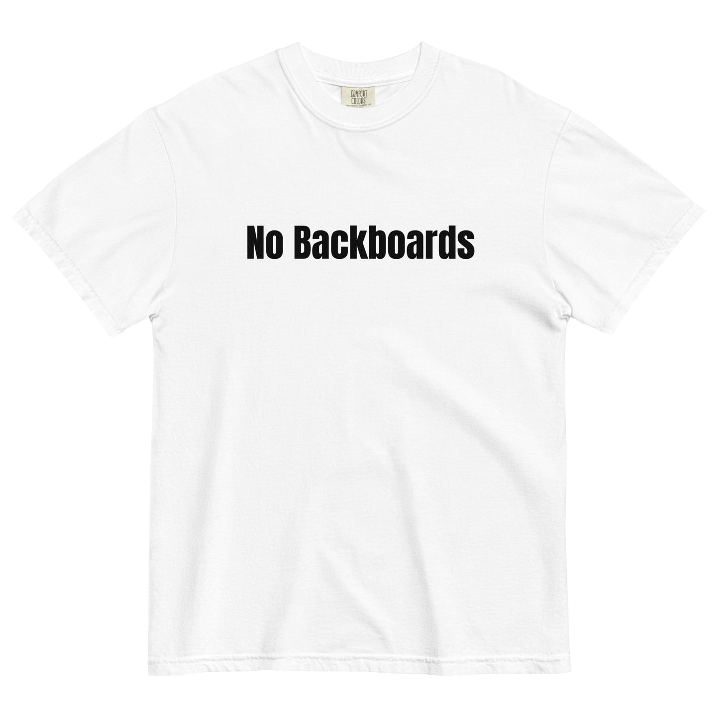 No Backboard Thick Ts - Black White Boarder