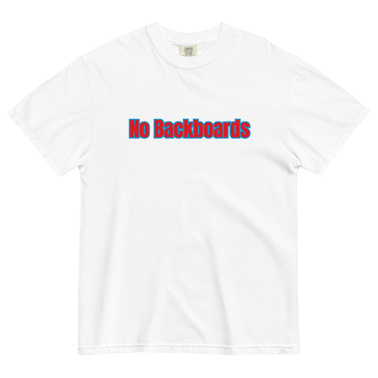 No Backboard Thick Ts - Red Blue Boarder