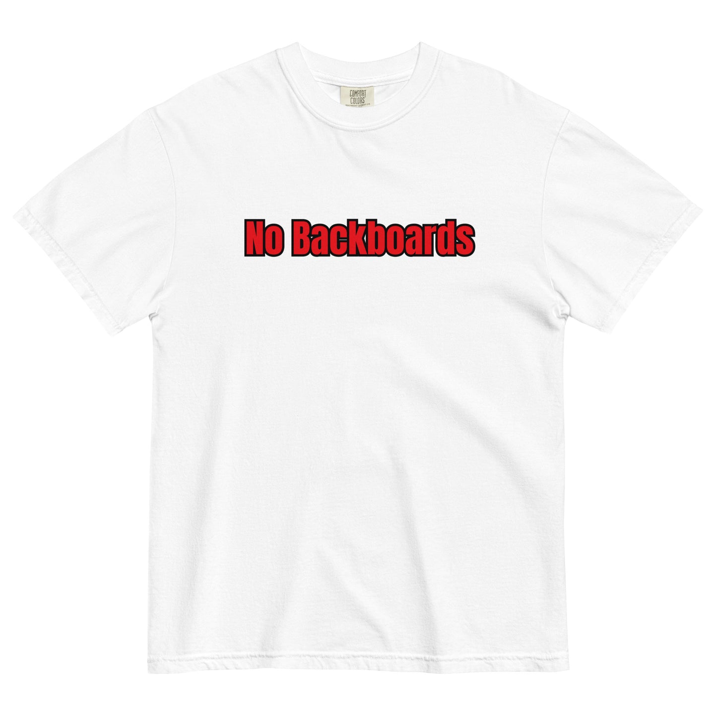 No Backboard Thick Ts - Red Black Boarder
