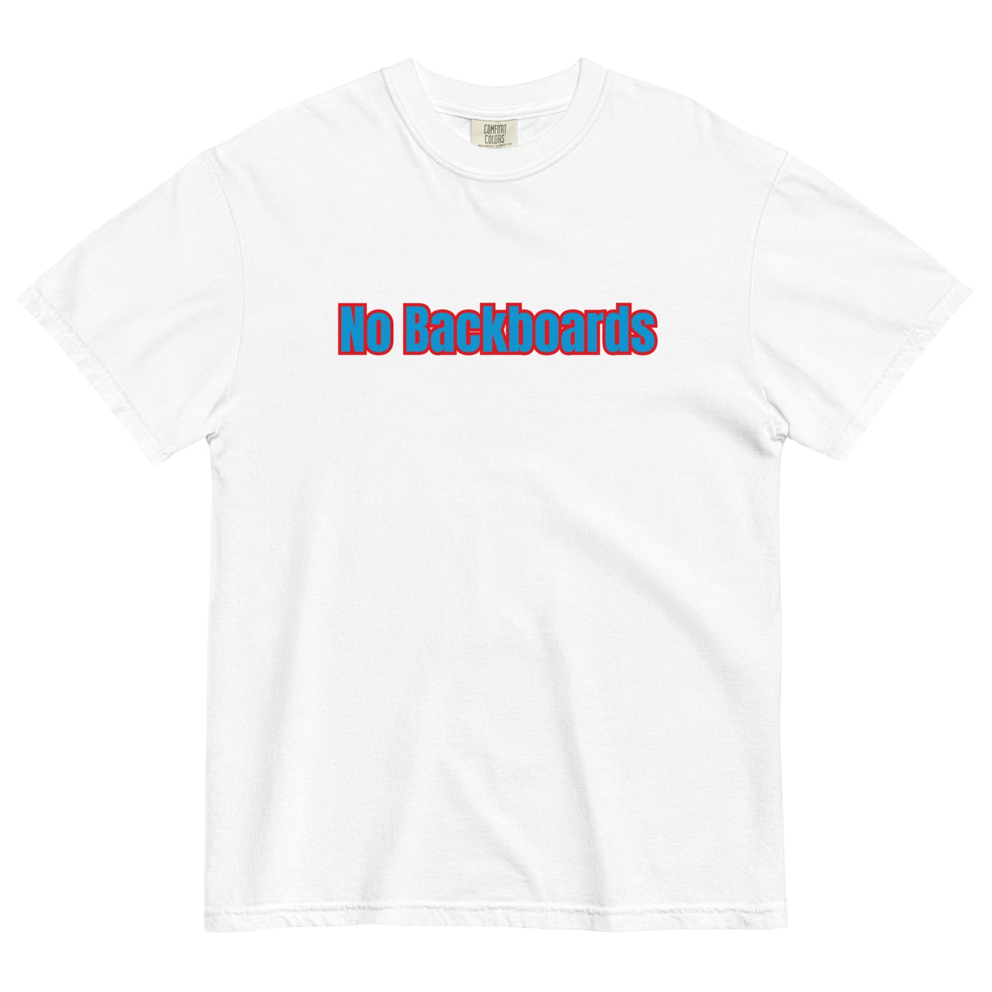 No Backboard Thick Ts - Blue Red Boarder