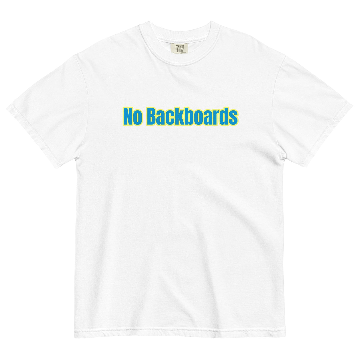 No Backboard Thick Ts - Blue Yellow Boarder