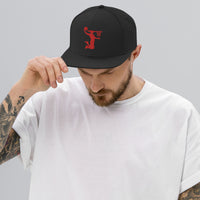 Embroidered Red Nu Dunkman Snap Back