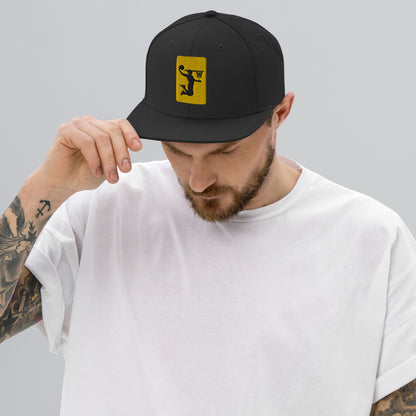 Embroidered Nu Dunkman Gold Patch Snap Back