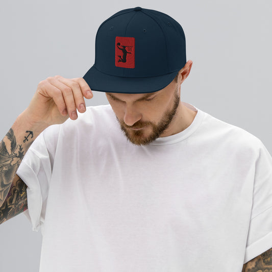 Embroidered Nu Dunkman Red Patch Snap Back