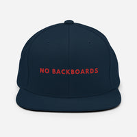 Embroidered Slim Font No Backboards Red Snap Back