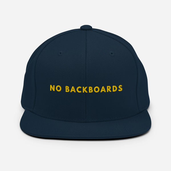 Embroidered Slim Font No Backboards Yellow Snap Back