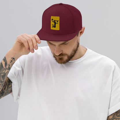 Embroidered Nu Dunkman Gold Patch Snap Back