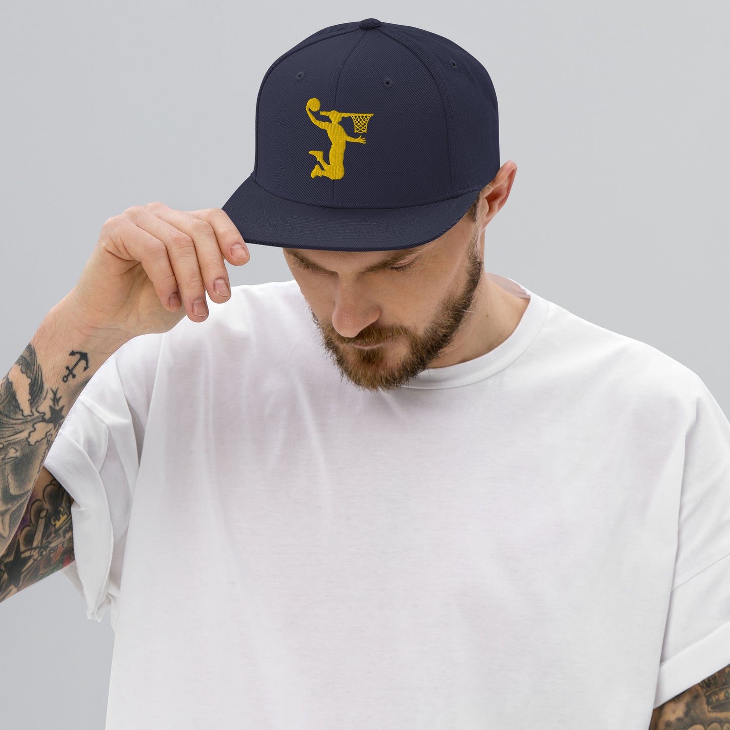 Embroidered Gold Nu Dunkman Snap Back