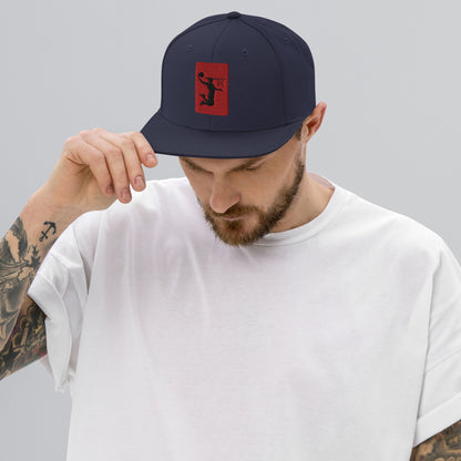 Embroidered Nu Dunkman Red Patch Snap Back