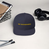 Embroidered Slim Font No Backboards Yellow Snap Back