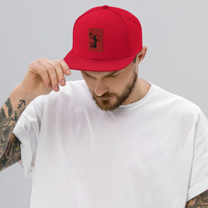 Embroidered Nu Dunkman Red Patch Snap Back