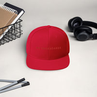 Embroidered Slim Font No Backboards Red Snap Back