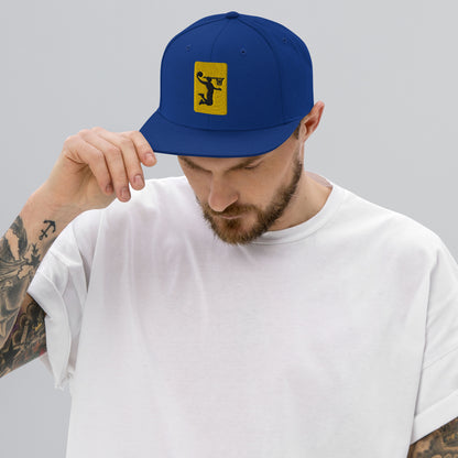 Embroidered Nu Dunkman Gold Patch Snap Back