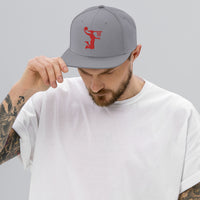 Embroidered Red Nu Dunkman Snap Back