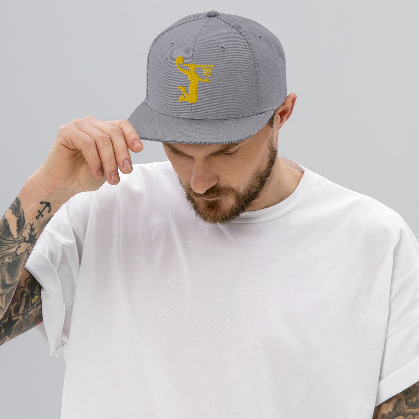 Embroidered Gold Nu Dunkman Snap Back