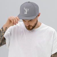 Embroidered White Nu Dunkman Snap Back