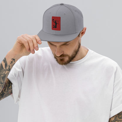 Embroidered Nu Dunkman Red Patch Snap Back