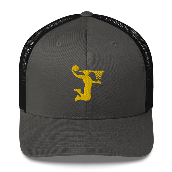 Embroidered Gold Nu Dunkman Trucker Cap