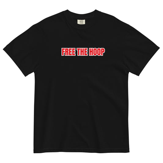 Free The Hoop - Thick T - Red White Boarder