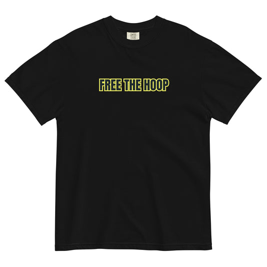 FREE THE HOOP - Thick T - Green Yellow Boarder
