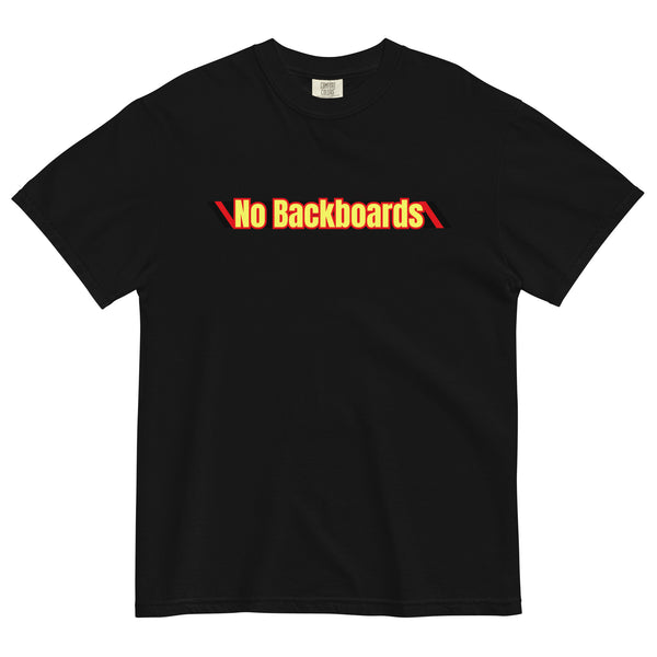 No Backboard Thick T - Black Red Racing Stripes