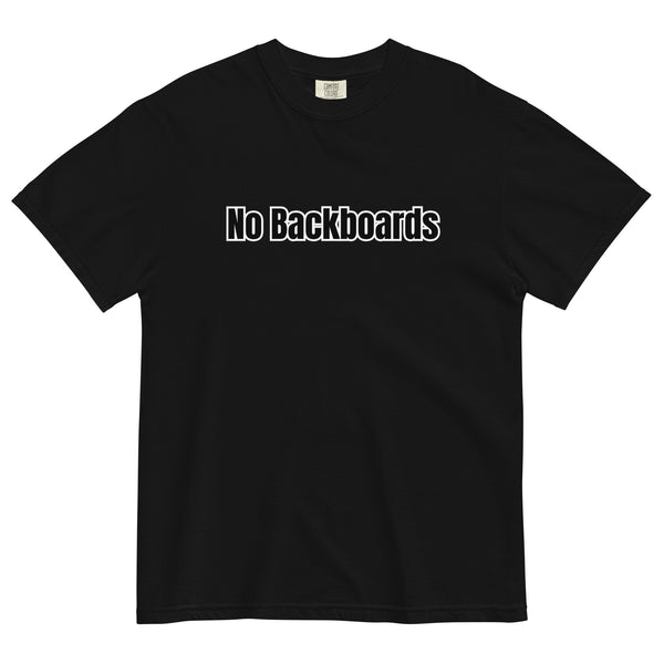 No Backboard Thick Ts - Black White Boarder