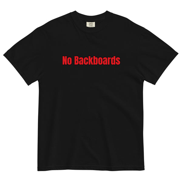 No Backboard Thick Ts - Red Black Boarder