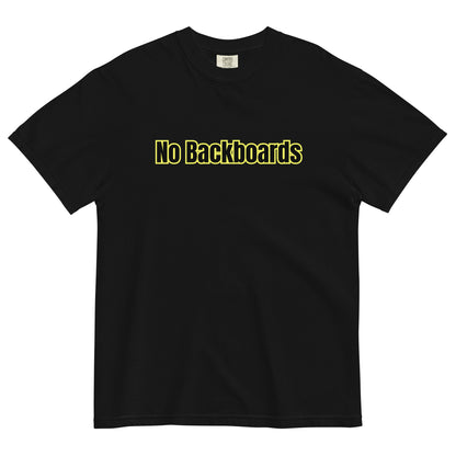 No Backboard Thick Ts - Black Yellow Boarder