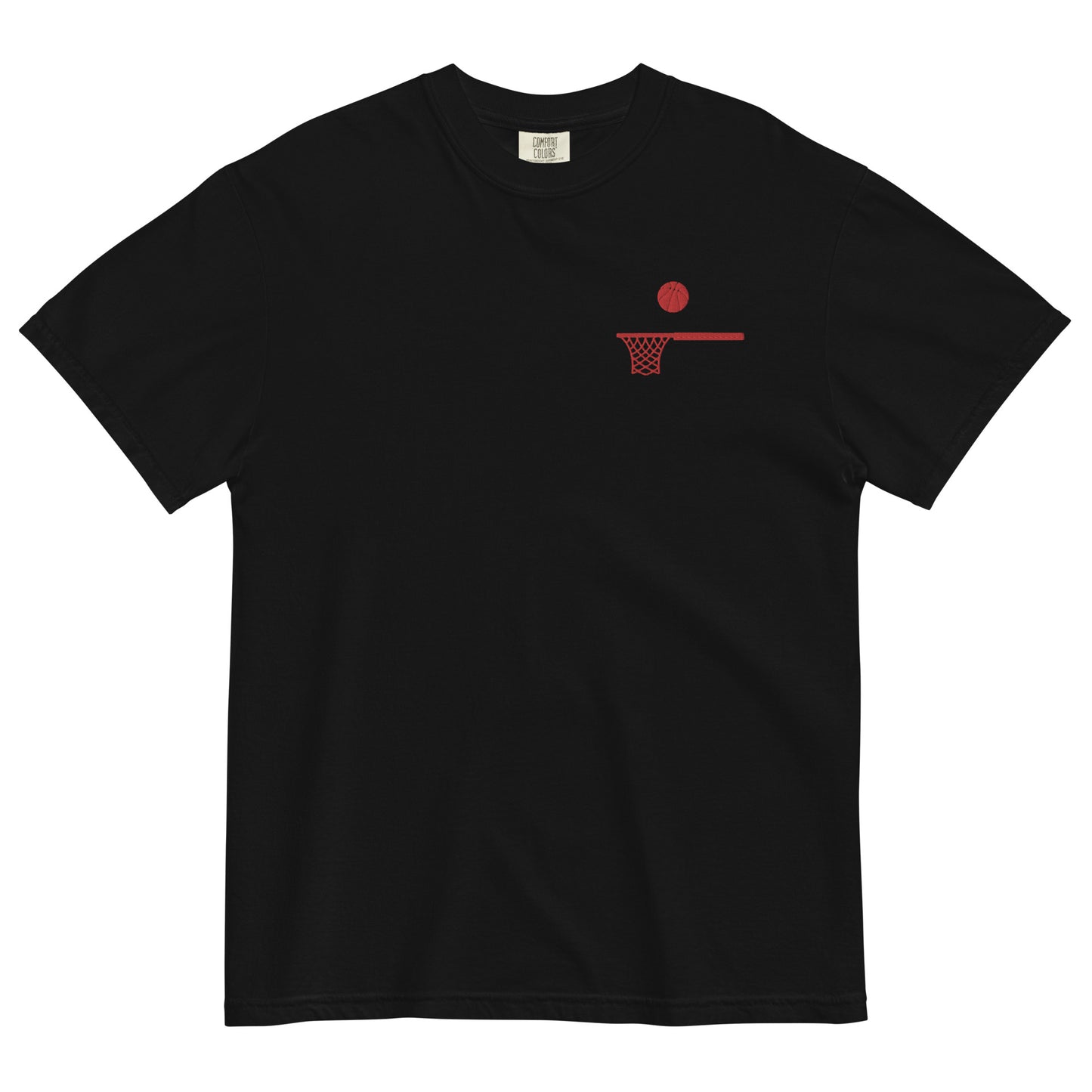 Embroidered Red Ball and Hoop Thick T