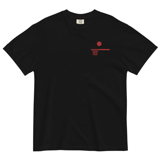 Embroidered Red Ball and Hoop Thick T