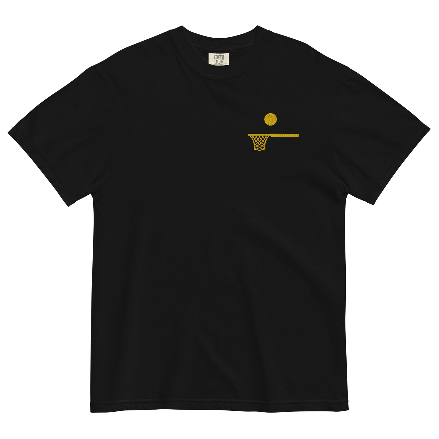 Embroidered Gold Ball and Hoop Thick T