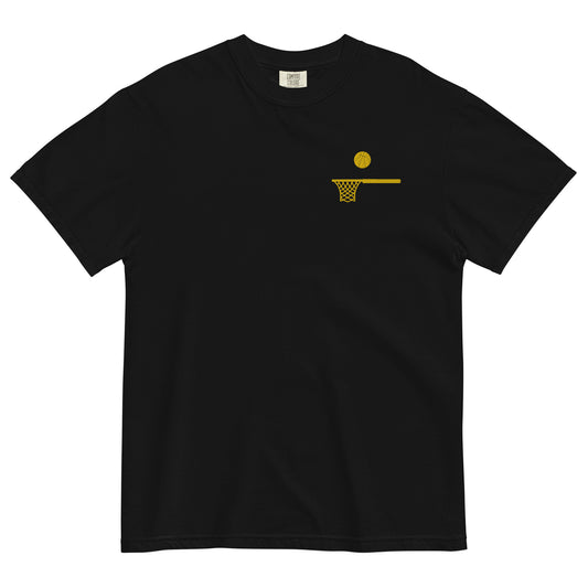 Embroidered Gold Ball and Hoop Thick T