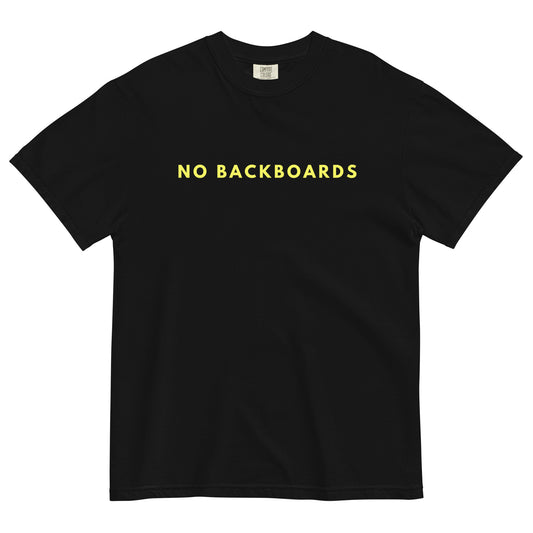 No Backboards Yellow Slim Font Thick T
