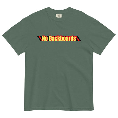 No Backboard Thick T - Black Red Racing Stripes