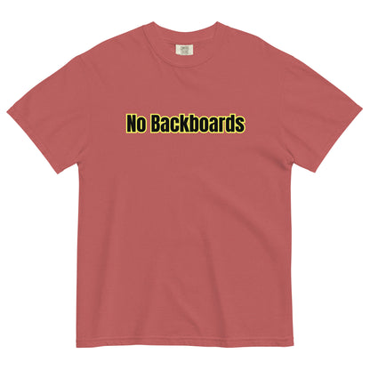 No Backboard Thick Ts - Black Yellow Boarder