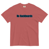 No Backboard Thick Ts - Black Blue Boarder