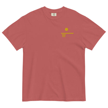 Embroidered Gold Ball and Hoop Thick T
