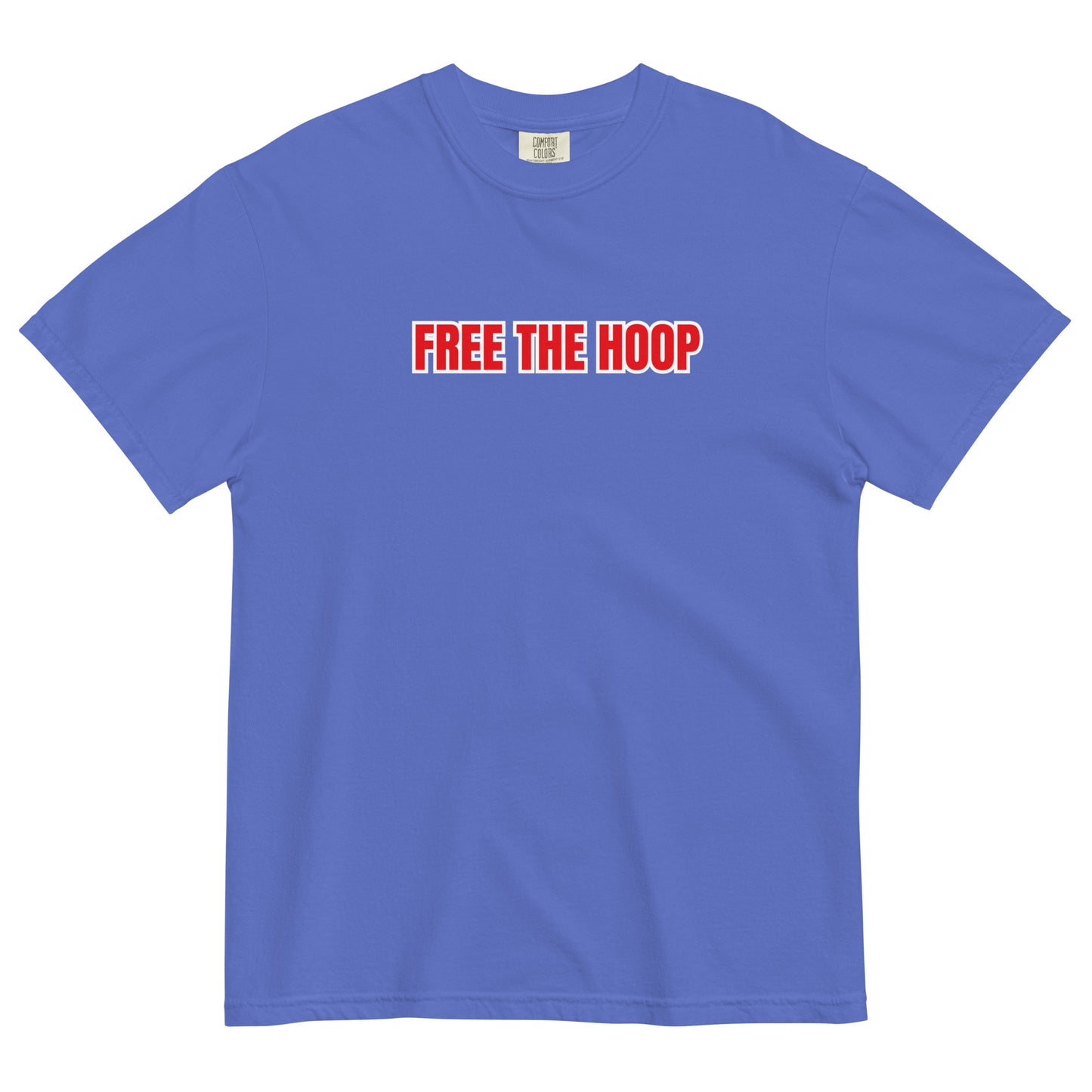 Free The Hoop - Thick T - Red White Boarder
