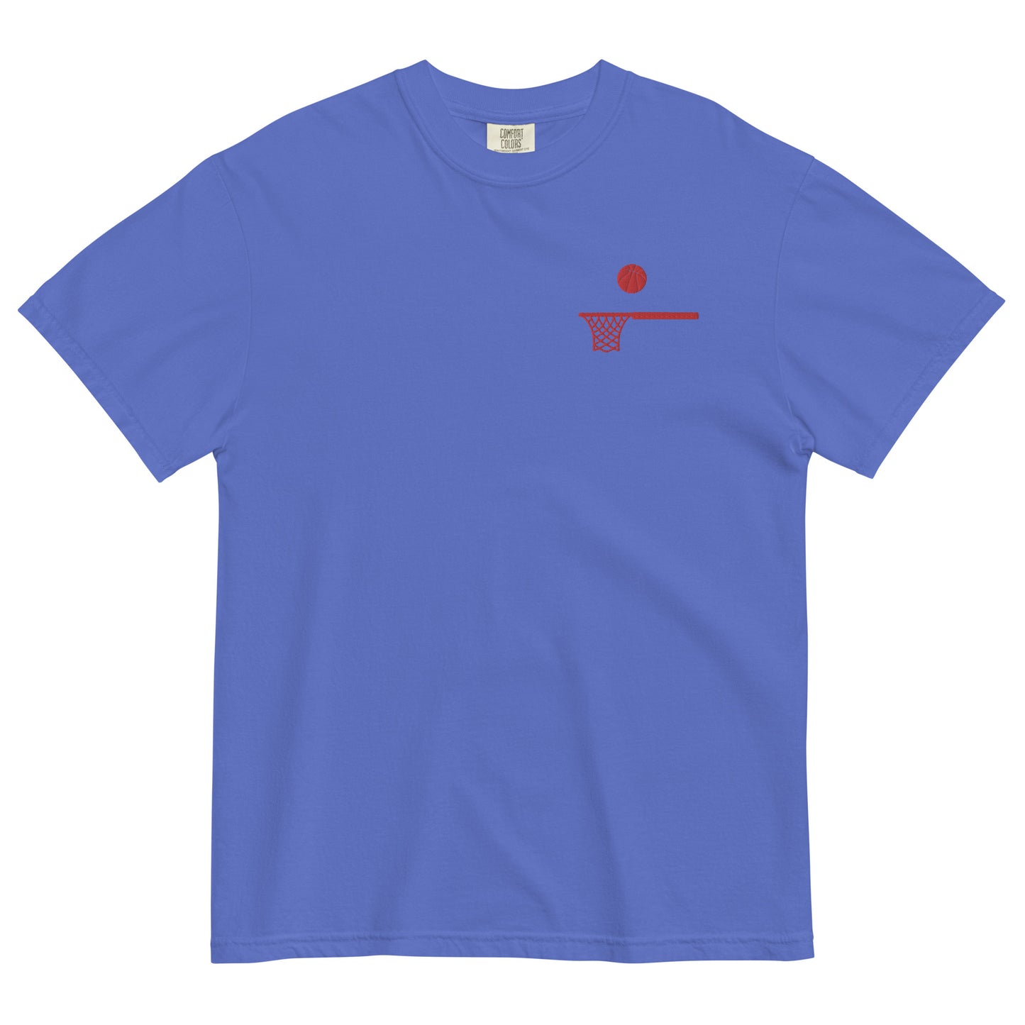 Embroidered Red Ball and Hoop Thick T